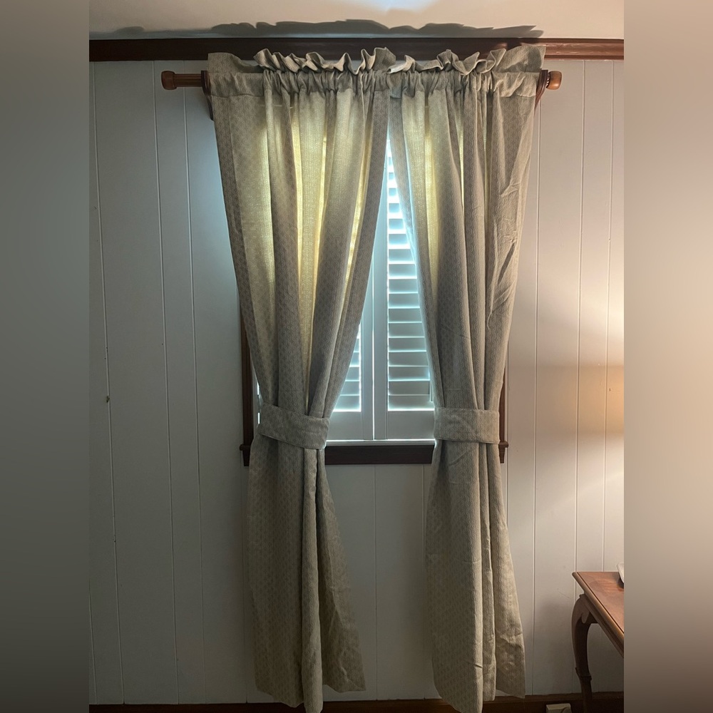 Waterford Neutral Beige Textured Curtain Panel